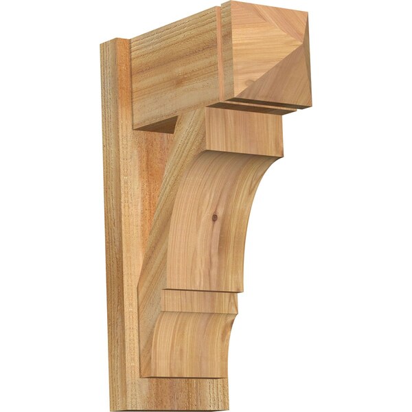 Ekena Millwork Balboa Arts & Crafts Rough Sawn Outlooker, Western Red Cedar, 8"W x 16"D x 24"H OUT08X16X24BOA03RWR - main